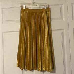 A New Day Mustard Velvet Skirt